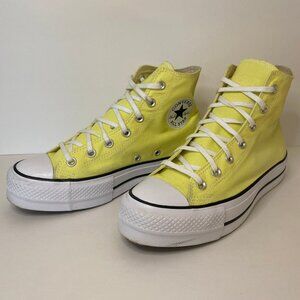 Converse Yellow High-Top Athletic Shoes
